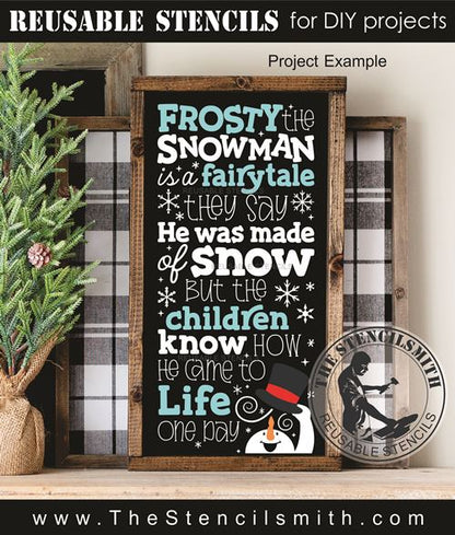 9761 Frosty the Snowman stencil - The Stencilsmith