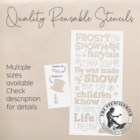 9761 Frosty The Snowman Stencil