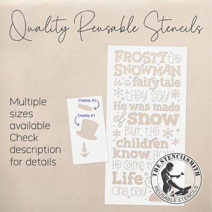 9761 Frosty The Snowman Stencil
