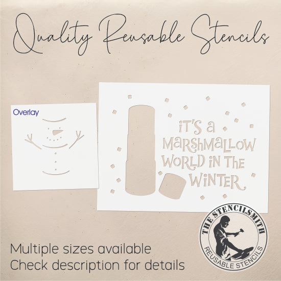 9763 It's A Marshmallow World Stencil