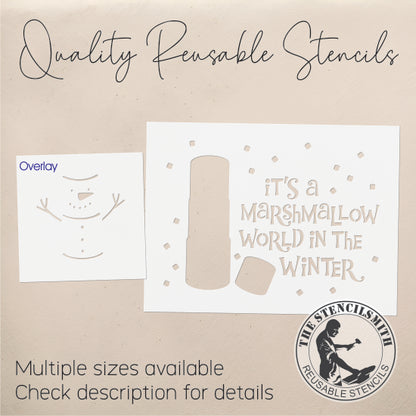 9763 It's A Marshmallow World Stencil