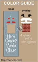 9764 Here comes Santa Claus stencil