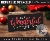 9766 It's a wonderful life stencil