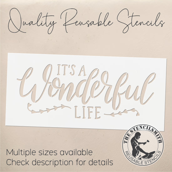 9766 It's A Wonderful Life Stencil