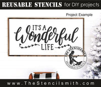 9766 It's a wonderful life stencil