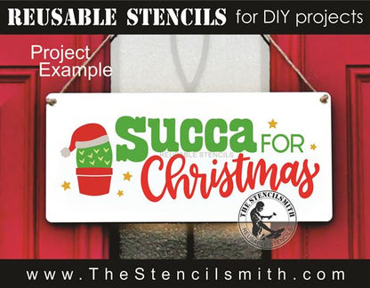 9767 Succa for Christmas stencil - The Stencilsmith