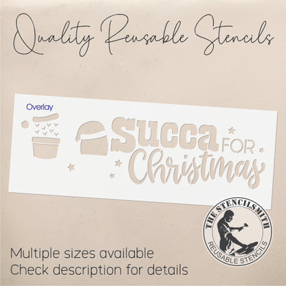9767 Succa For Christmas Stencil