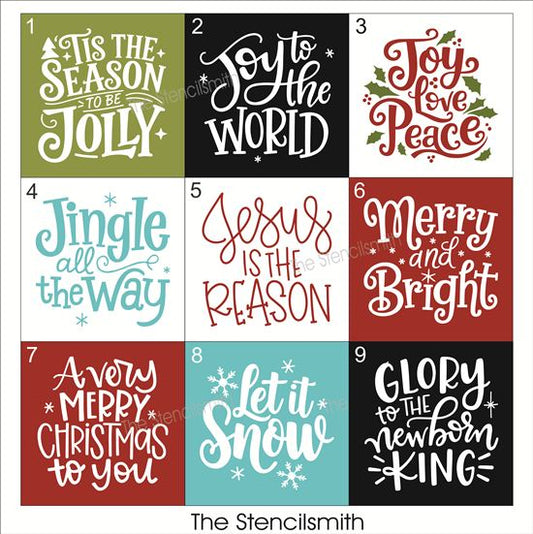 9777 Christmas Mini Stencils