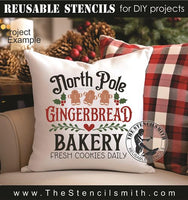 9778 North Pole Gingerbread Bakery stencil