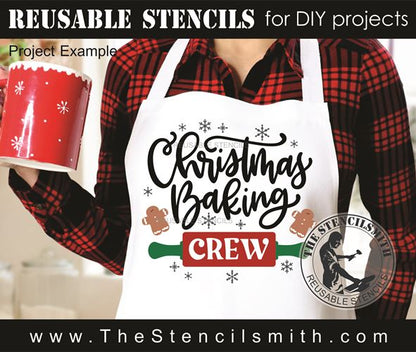 9779 Christmas Baking Crew stencil - The Stencilsmith