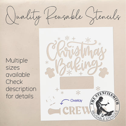 9779 Christmas Baking Crew Stencil
