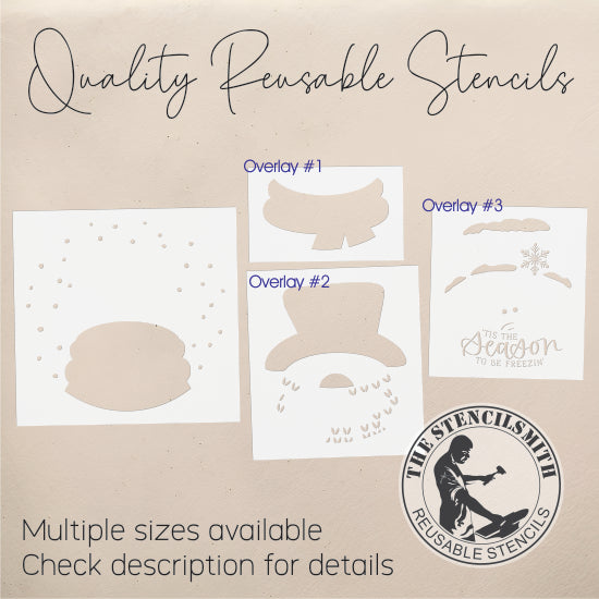 9785 'Tis The Season To Be Freezin' Snowman Stencil