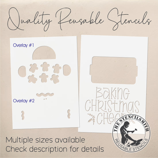 9786 Baking Christmas Cheer Gingerbread Stencil