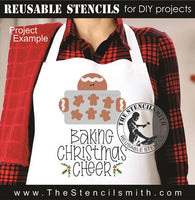 9786 Baking Christmas Cheer gingerbread stencil