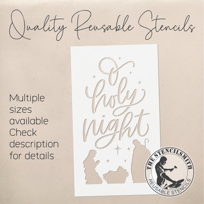 9792 Oh Holy Night Stencil
