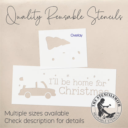 9794 I'll Be Home For Christmas Stencil