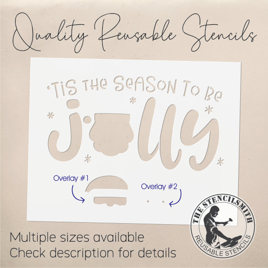 9796 'Tis The Season To Be Jolly Stencil
