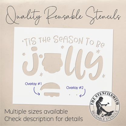 9796 'Tis The Season To Be Jolly Stencil