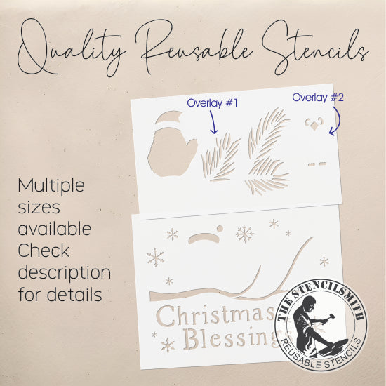 9797 Christmas Blessings Stencil