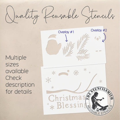 9797 Christmas Blessings Stencil