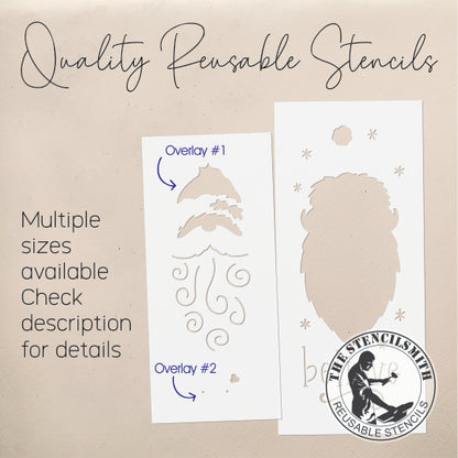 9800 Believe Santa Stencil