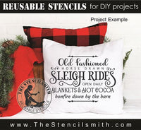 9803 Old fashioned Sleigh Rides stencil