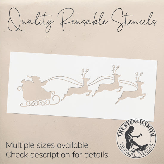 9804 Santa's Sleigh Stencil