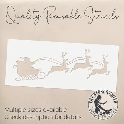 9804 Santa's Sleigh Stencil