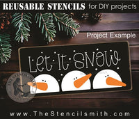 9805 Let it Snow stencil