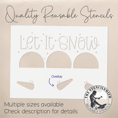 9805 Let It Snow Stencil