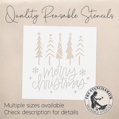 9809 Merry Christmas Stencil