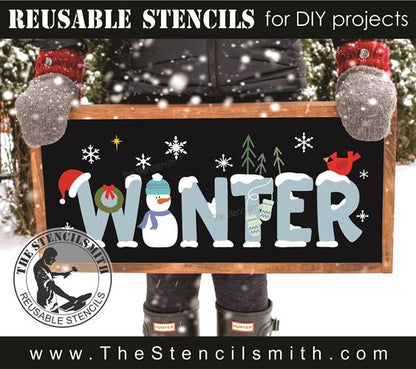 9810 WINTER stencil - The Stencilsmith