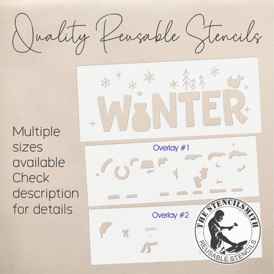 9810 Winter Stencil - The Stencilsmith