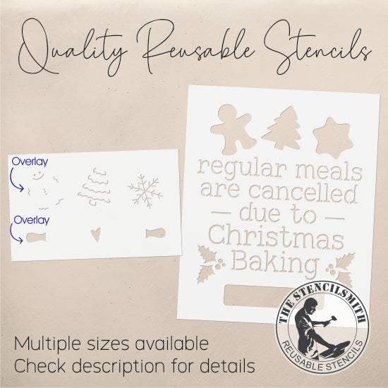 9814 Regular Meals Are Cancelled Stencil - The Stencilsmith
