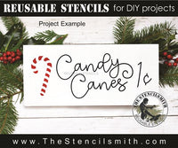 9818 Candy Canes 1c Stencil