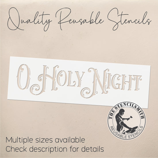 9823 O Holy Night Stencil - The Stencilsmith