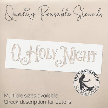 9823 O Holy Night Stencil - The Stencilsmith
