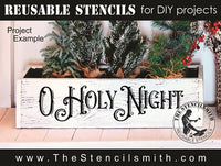 9823 O Holy Night stencil