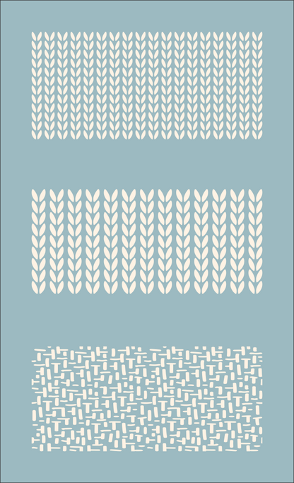 9824 Stitch And Knit Patterns Stencil