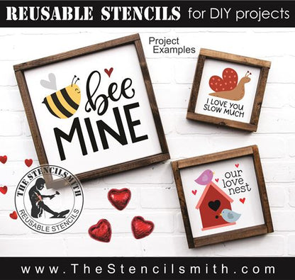 9843 Valentine Mini Stencils - The Stencilsmith
