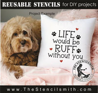 9844 - Dog love mini stencils