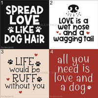 9844 - Dog love mini stencils