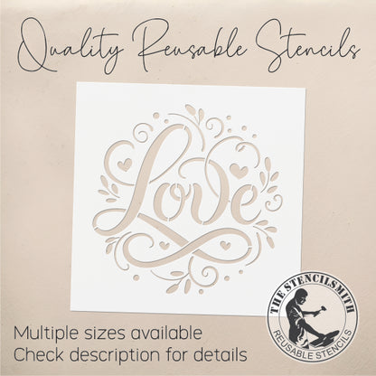 9847 Love Stencil - The Stencilsmith