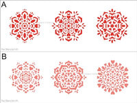 9849 Heart Mandala Stencils