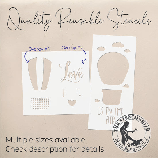 9848 LOVE Is In The Air Stencil - The Stencilsmith