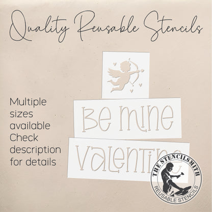 9856 Be Mine Valentine Block Set Stencils - The Stencilsmith