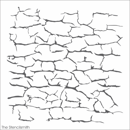 9862 Crackle Background Stencil - The Stencilsmith