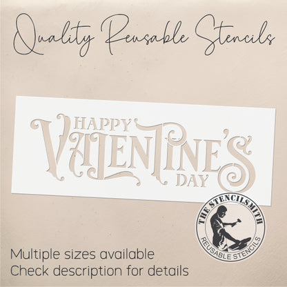 9864 Happy Valentine's Day Stencil - The Stencilsmith
