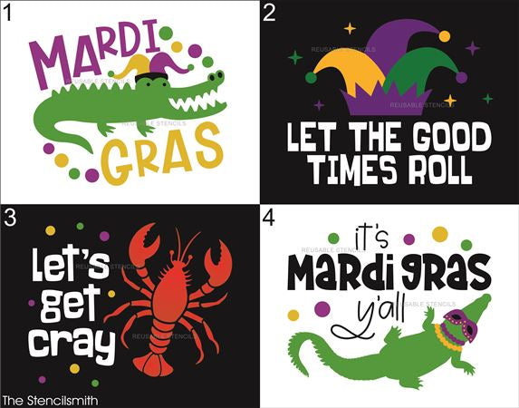 9867 Mardi Gras stencils - The Stencilsmith