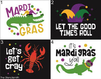 9867 Mardi Gras stencils